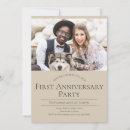 Search for 1st anniversary invitations Simple