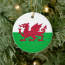 Search for wales flag ornaments Red