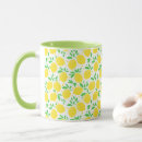 Recherche de fruit imprimées tasses Citron