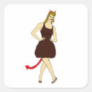 Search for horned devil stickers Girl