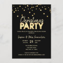 Search for black and gold christmas invitations Modern