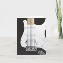 Recherche de guitare noire vœux cartes Musicien
