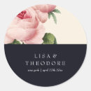 Search for navy and pink wedding stickers Classic
