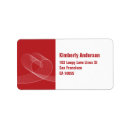 Search for red heart return address labels Summer