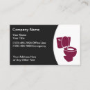 Search for toilet business cards Plumbers