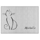 Recherche de chat noir et blanc planches à découper Moderne