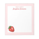 Search for strawberry notepads Food
