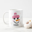 Search for happy girl mugs Snowman face