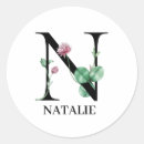 Search for alphabet n stickers Floral