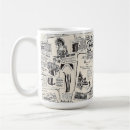 Search for old newspaper mugs Vintage