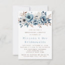 Recherche de blue flowers bridal shower invitations Botanique