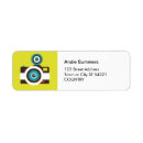 Search for camera return address labels Retro