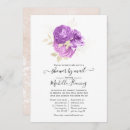 Search for purple and silver baby shower invitations Floral