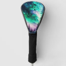 Search for night golf equipment Aurora borealis