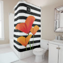 Search for orange and black stripe shower curtains Striped