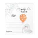 Recherche de halloween blocsnotes Fantôme d'halloween