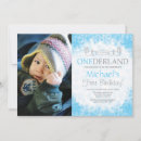Recherche de winter wonderland 1st birthday invitations Hiver onederland