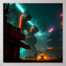 Search for futuristic city posters People