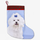 Search for maltese christmas stockings White