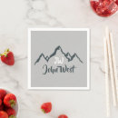 Search for mountains napkins White