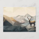 Search for deer horizontal postcards Snow