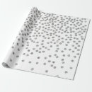 Search for silver confetti wrapping paper White