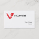 Search for volunteer business cards Logo