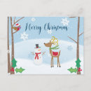 Search for christmas cartoon postcards Snowman