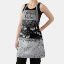 Search for black and silver aprons Glam