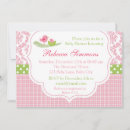 Search for damask baby girl shower invitations Elegant