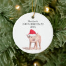 Search for baby pig ornaments Farm animals