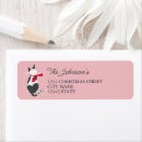 Search for red cat return address labels Retro