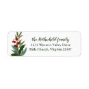 Search for red white and green return address labels Festive