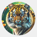 Search for tiger face stickers Orange
