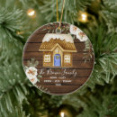 Search for gingerbread house ornaments Housewarming