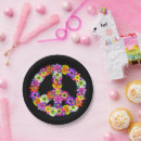 Search for peace sign paper plates Orange