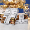 Search for newspaper wrapping paper Year in review