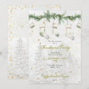 Search for pine branch invitations Gold