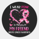 Search for breast cancer friend stickers Pink