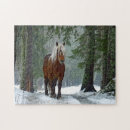 Search for snow forest puzzles Horse