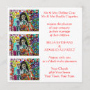 Search for folk square invitations Flower