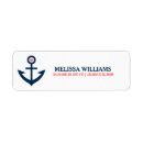 Search for blue damask return address labels White