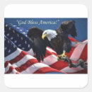 Search for bald eagle flag stickers God bless america