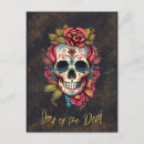 Recherche de sugar skull cartes postales Jour des morts