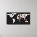 Search for world map canvas prints Earth