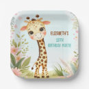 Recherche de anniversaire girafe assiettes Enfants
