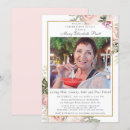 Search for pink funeral invitations Remembrance