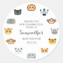 Search for unique baby shower stickers Animal