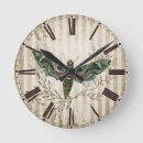 Search for vintage floral clocks Leaves
