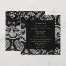 Recherche de lace bridal shower invitations Noir